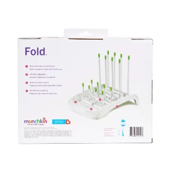Munchkin Fold Cup and Bottle Drying Rack - White image {7}