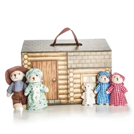 The Queens Treasures My First Little House 30 Pc Ingalls Bear Family and Cabin image {1}