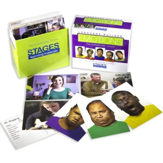 Stages Learning Materials Language Builder Emotion Card Set, Pack of 80 image {1}