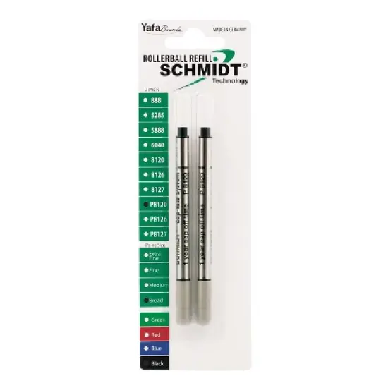 Schmidt Ink Schmidt P8120 Short Capless Rollerball Refill Broad Black 2 Pack (SC58133) image {5}