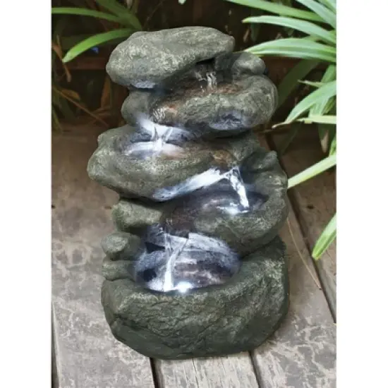 Design Toscano Anchor Falls Cascading Garden Fountain - Multicolored image {1}