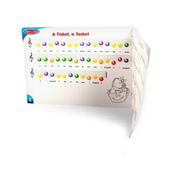 Melissa & Doug Learn-To-Play Piano With 25 Keys and Color-Coded Songbook image {3}