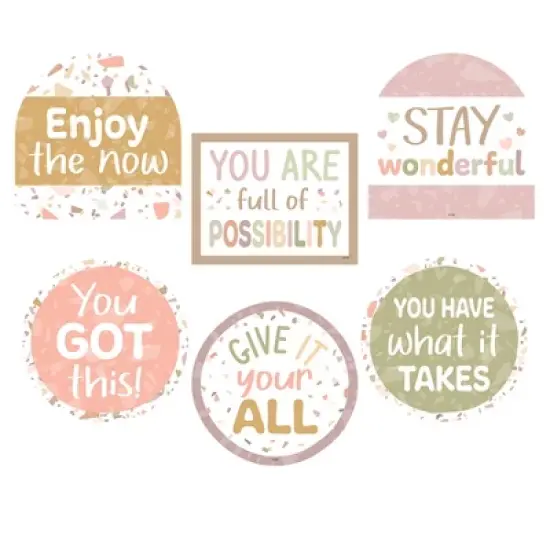 Teacher Created Resources&reg; Terrazzo Tones Positive Sayings Accents, 30 Per Pack, 3 Packs image {3}
