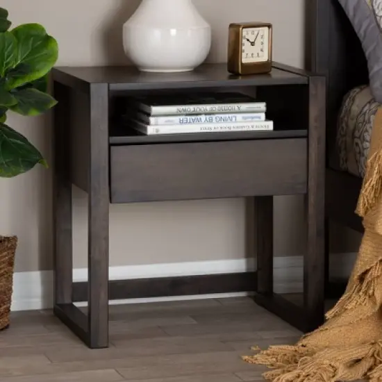 Inicio Nightstand Ash - Baxton Studio image {1}