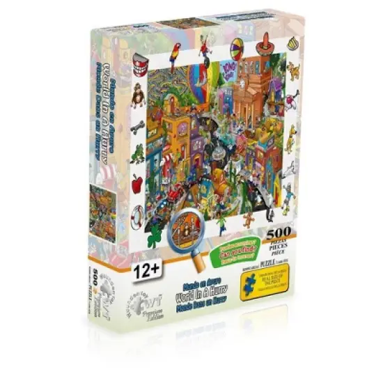 Wuundentoy Premium Edition: World in a Hurry Jigsaw Puzzle - 500pc image {2}