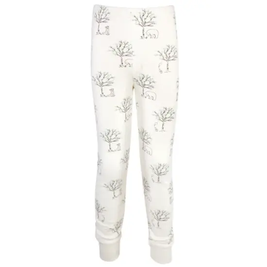 Touched by Nature Baby, Toddler and Kids Unisex Organic Cotton Tight-Fit Pajama Set, Birch Trees image {1}