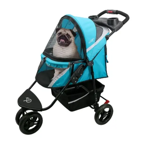 Petique Revolutionary Stroller, Dog Cart for Small to Medium Size Pets, Ventilated Pet Jogger for Cats & Dogs image {5}
