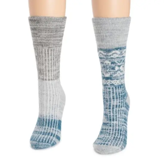 MUK LUKS Women's 2 Pair Pack Wool Lodge Socks image {5}