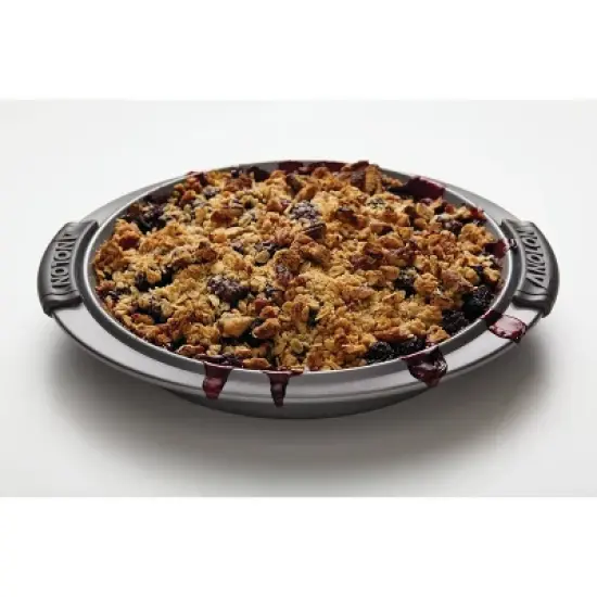 Anolon Advanced Bakeware 9" Nonstick Round Cake Pan with Silicone Grips Gray: Steel, Even-Heating, Soft-Grip Handle image {2}