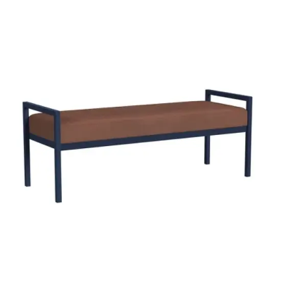 Modern Meta Bench Spice Velvet - HomePop image {1}