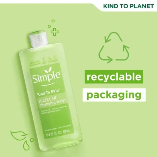 Simple Micellar Cleansing Water - Unscented - 13.5 fl oz image {3}