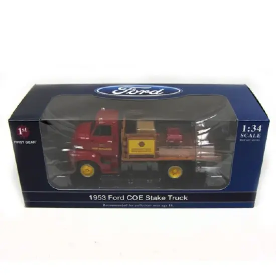 First Gear Inc. Limited Edition 1/34th New Holland Parts & Service 1953 Ford COE Half Stake Truck 19-3913 image {1}
