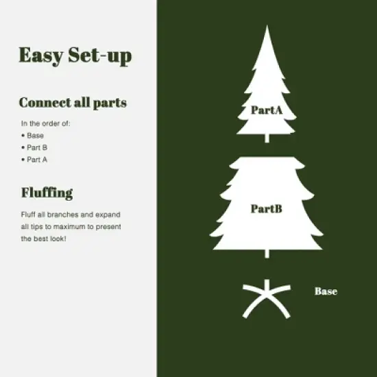 LuxenHome 6Ft Holiday Slim Artificial Pampas Grass Tree in Green image {3}