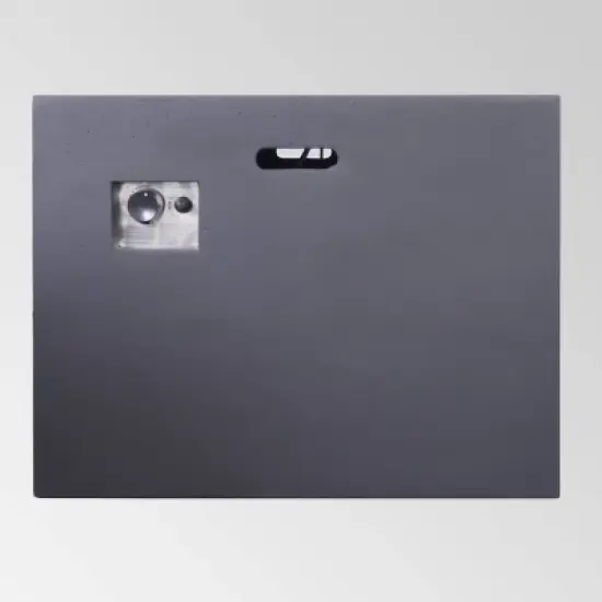 Aidan Outdoor Square Lightweight Concrete Gas Burning Fire Pit - Dark Gray - Christopher Knight Home image {3}