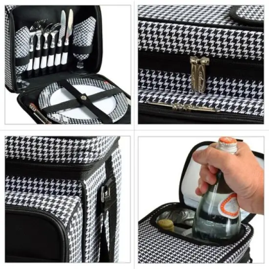 Picnic at Ascot Soft Sided Cooler with Two Person Picnic Set image {3}