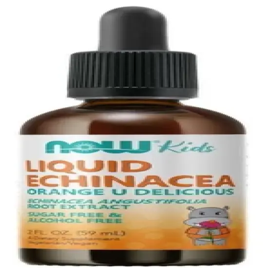 Kids Liquid Echinacea Orange by Now Foods  -  2 oz Liquid image {1}