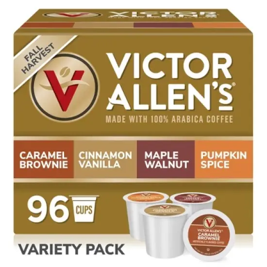 Victor Allen's Coffee Fall Harvest Variety Pack, Medium Roast, 96 Count, Single Serve Coffee Pods for Keurig K-Cup Brewers image {6}