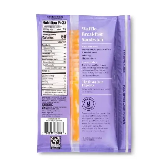 Reduced Fat Colby Jack Deli Sliced Cheese - 8oz/12 slices - Good & Gather&trade; image {1}