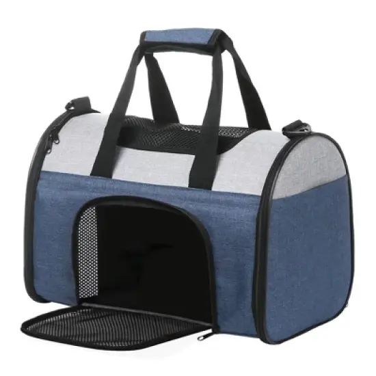 JESPET Soft-Sided Kennel Pet Carrier for Small Dogs, Cats, Puppy, Airline Approved Cat Carriers Dog Carrier Collapsible, Travel Handbag & Car Seat image {9}