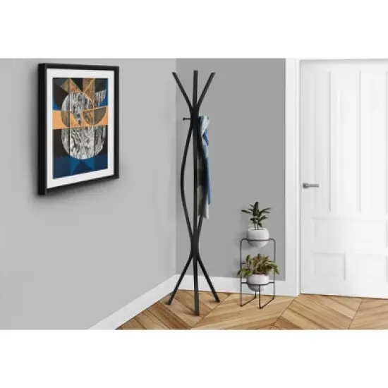 72" Contemporary Metal Coat Rack - EveryRoom image {1}