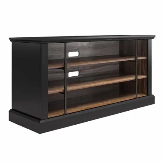 Hoffman Rustic TV Stand For TVs Up To 50" Black and Walnut - Room & Joy image {5}