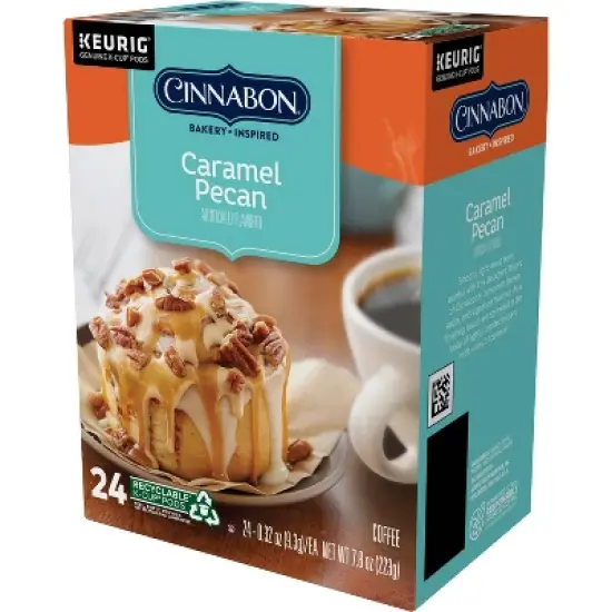 Cinnabon Caramel Pecan Medium Roast Coffee Keurig - K-Cup Pods 24ct image {6}