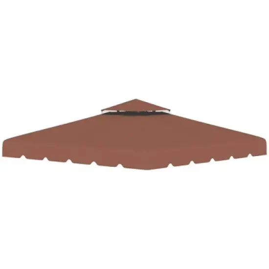 Resenkos Canopy Replacement Cover, Gazebo Canopy Top Replacement, 9.8'x9.8' Gazebo Replacement Canopy, Coffee Brown image {13}