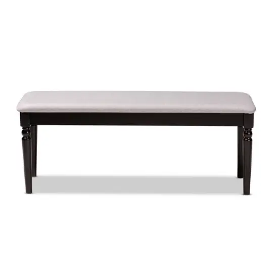 Giovanni Fabric Upholstered and Wood Dining Bench - Baxton Studio image {1}