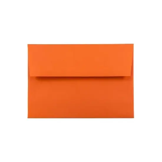 JAM Paper A6 Colored Invitation Envelopes 4.75 x 6.5 Orange Recycled Bulk 250/Box (15905H) image {4}