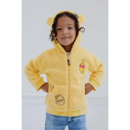 Disney Winnie the Pooh Mickey Mouse Tigger Pluto Zip Up Hoodie Toddler image {3}