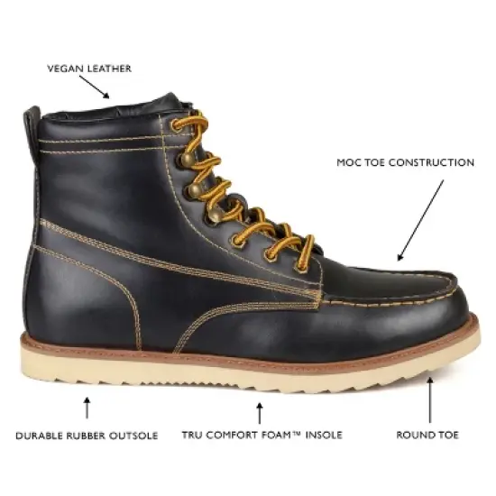 Vance Co. Men's Wyatt Mock Toe Boot image {7}