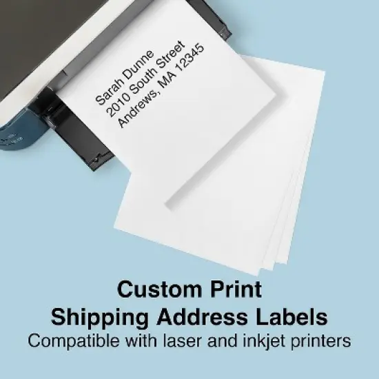 MyOfficeInnovations Laser/Inkjet Shipping Labels 8 1/2" x 11" White 1 Label/Sheet 518346 image {3}