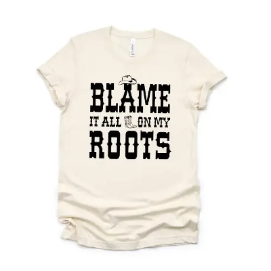 Simply Sage Market Women's Blame It All On My Roots Hat And Boots Short Sleeve Graphic Tee image {5}