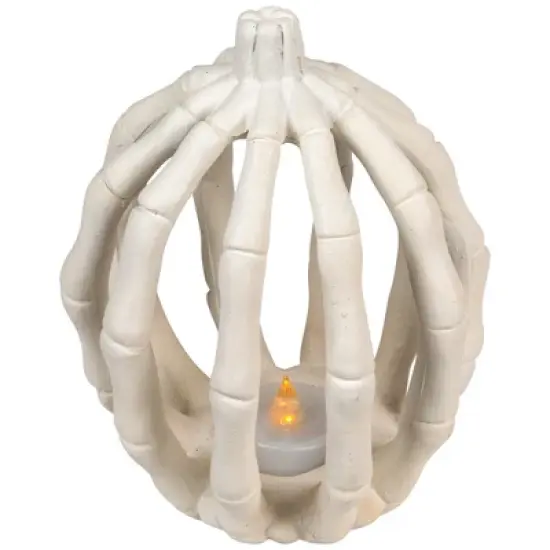 Northlight LED Lighted Skeleton Pumpkin Halloween Decoration - 6.25" image {4}