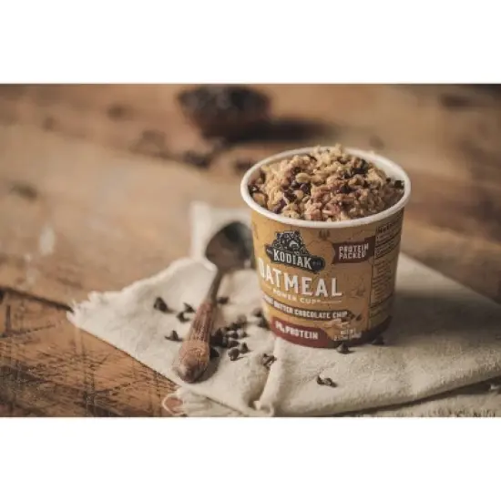 Kodiak Cakes Protein-Packed Single-Serve Oatmeal Cup Peanut Butter Chocolate Chip - 2.12oz image {5}