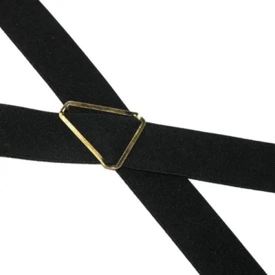CTM Men's Elastic X-Back Suspenders with Brass Hardware image {1}