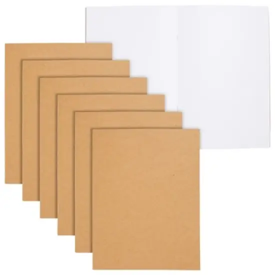 Paper Junkie 6 Pack Large Bulk Sketchbook Journals, Blank Books Notebooks for Kids, Students, Office Supplies (8.5x11 In) image {8}