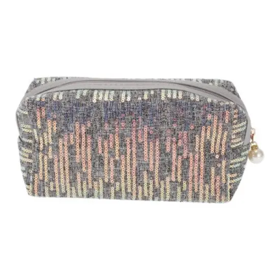 Unique Bargains Women Durable Fashionable Sequin Makeup Bag 1 Pc image {6}