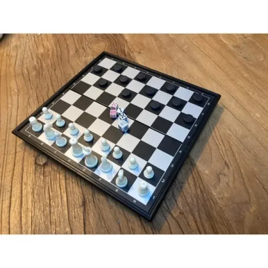 WE Games Magnetic 3-in-1 Combination Game Travel Set - 8 inches image {5}