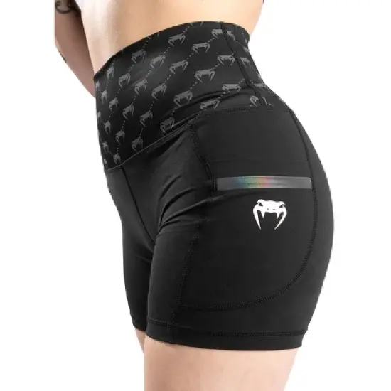 Venum Women's Monogram Compression Shorts - Black/Pink/Gold image {3}