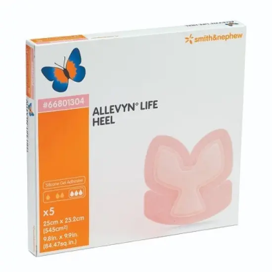 Smith & Nephew Foam Dressing Allevyn Life 9.8 X 9.9" Heel Sterile image {2}