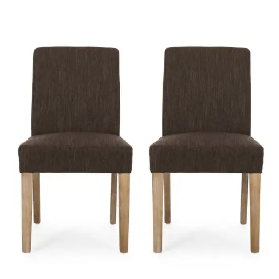 Set of 2 Kuna Contemporary Upholstered Dining Chairs - Christopher Knight Home image {6}