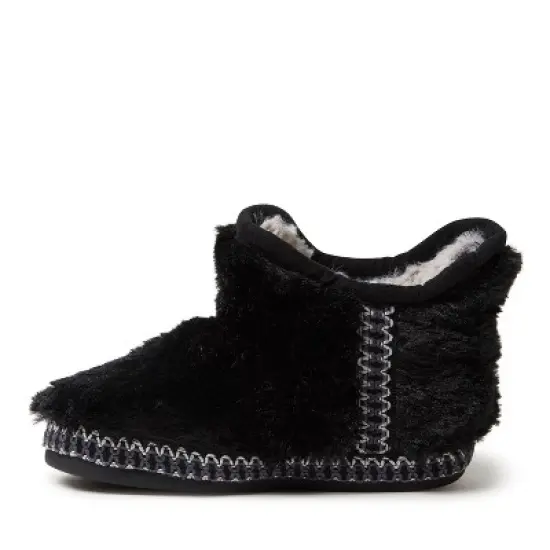 Dearfoams Kid's Girls Charlotte Pile Bootie Slippers image {3}