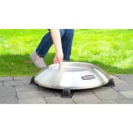 Cuisinart 2pc Fire Pit Riser & Heat Deflector Stand image {4}