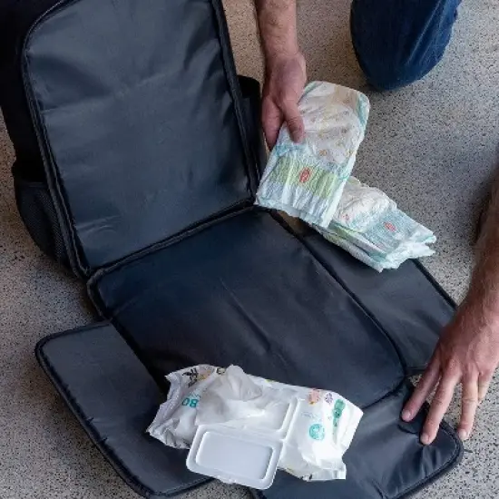 JumpOff Jo - Diaper Bag for Men - Military-Inspired 8-Pocket Baby Diaper Backpack for Dads with Tactical MOLLE / PALS Compatibility image {4}