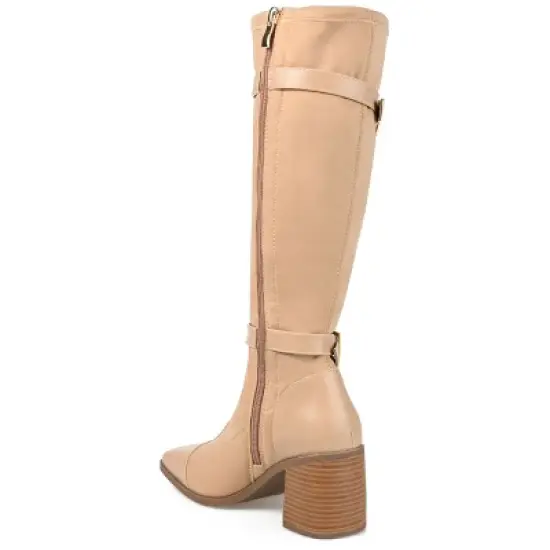 Journee Collection Womens Gaibree Tru Comfort Foam Stacked Heel Knee High Boots image {6}