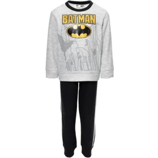 DC Comics Justice League Batman Fleece Pullover Sweatshirt and Pants Set Toddler image {3}