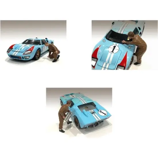 "Race Day 1" 6 piece Figurine Set for 1/18 Scale Models by American Diorama image {2}