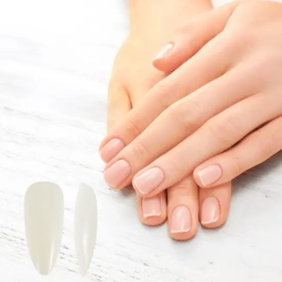 Unique Bargains Women's Fashion Fake Nails White 120-pieces Per Set image {1}