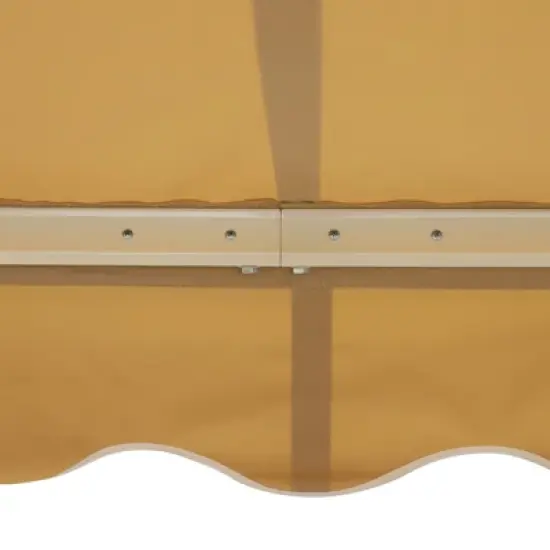 Outsunny Manual Retractable Awning Sun Shade Shelter for Patio Deck Yard with UV Protection and Easy Crank Opening image {5}